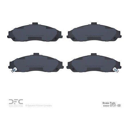 Dynamic Friction Co DFC 3000 Semi-Metallic Brake Pads - 1311-0731-00